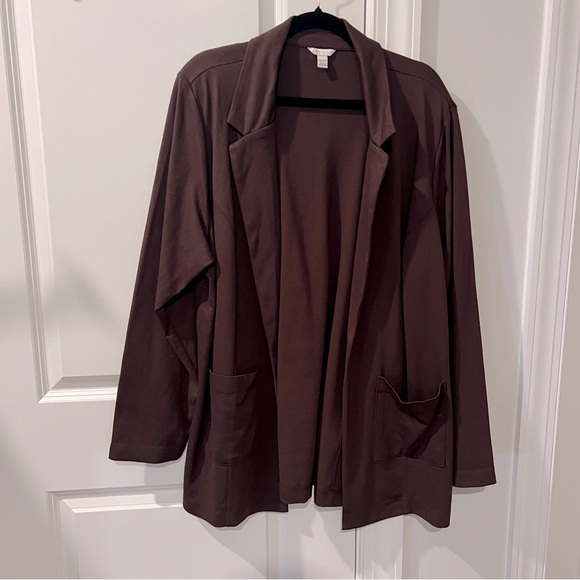 CATO Elegant Brown Women’s Office Blazer Jacket Size 18/20 - Picture 1 of 6